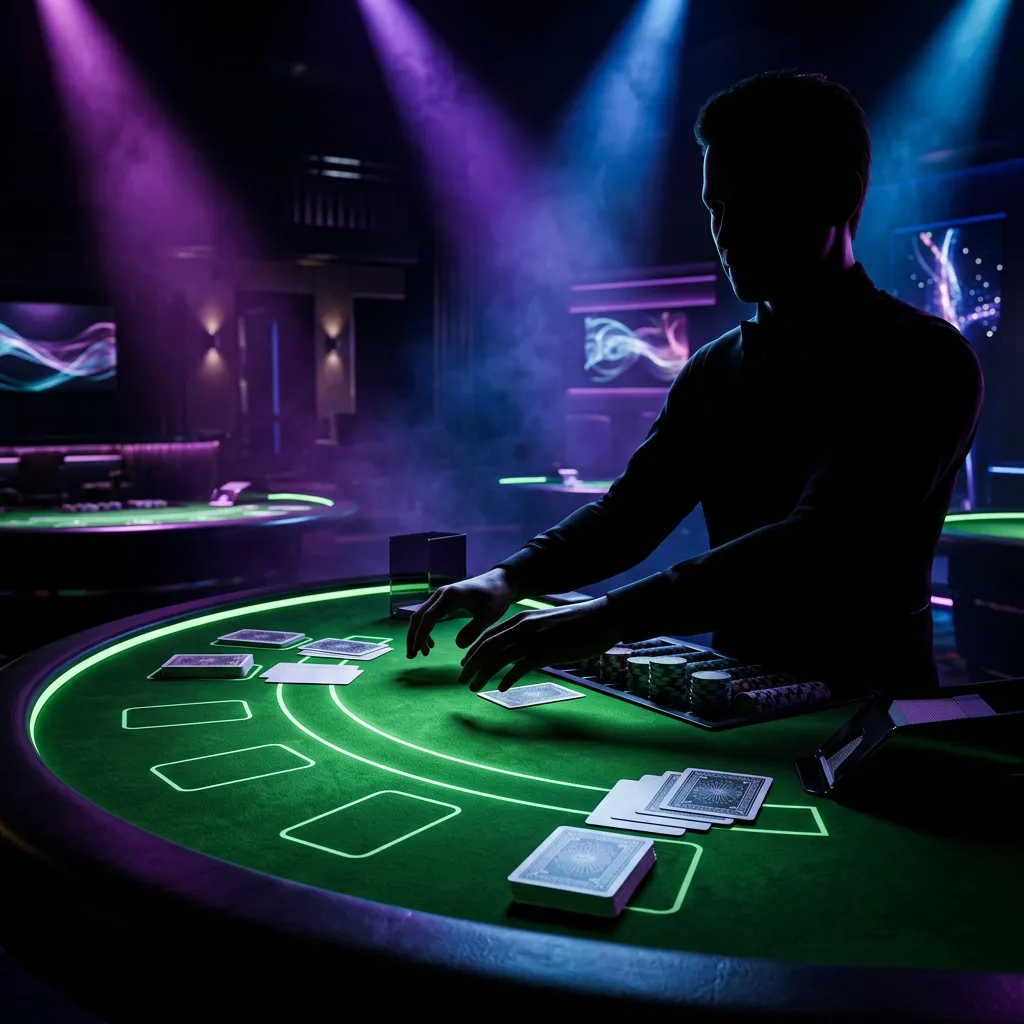 Table artwork for each live dealer card, matching the tables list order